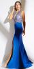 Elegant Beaded Sheer Bodice Long Prom Pageant Dress in an alternative image